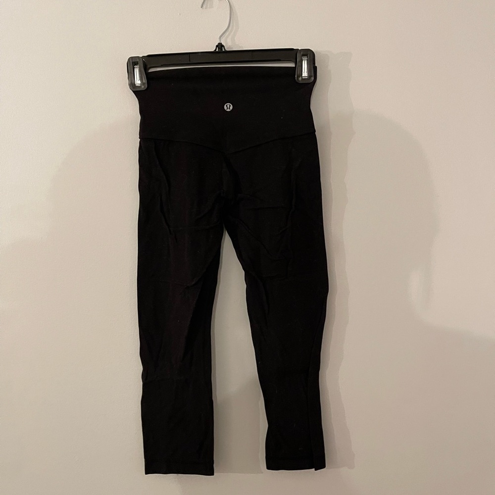 lululemon cropped black align leggings
